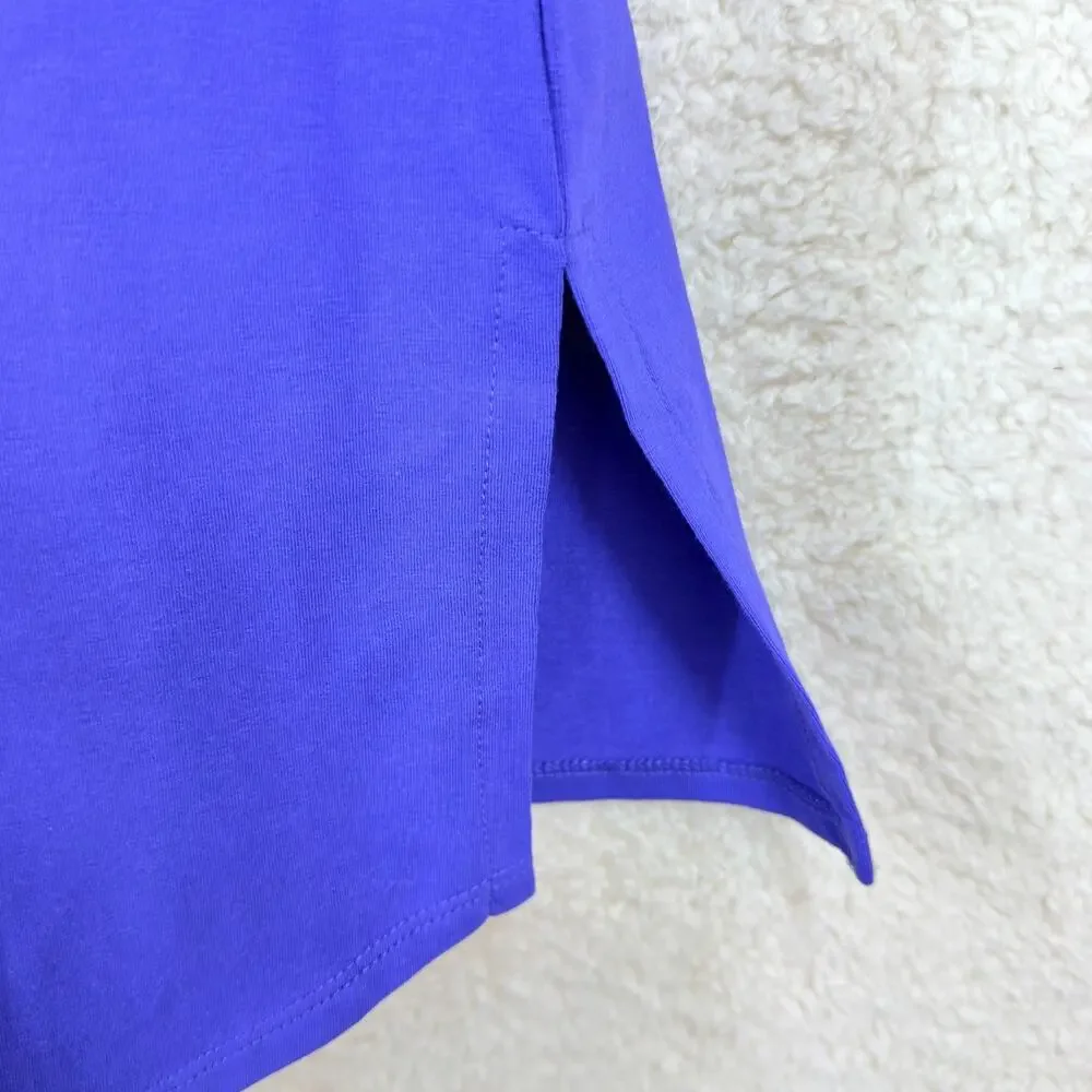 Maggie’s Organics Purple Sleeveless V-Neck Panel Dress M Organic Cotton Casual - Picture 6 of 10